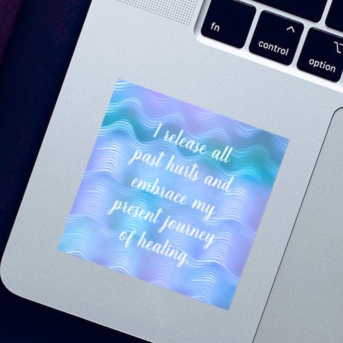 Healing Waves Embracing Present Journey Sticker