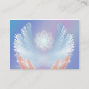 Healing with Angels Blue Business Card