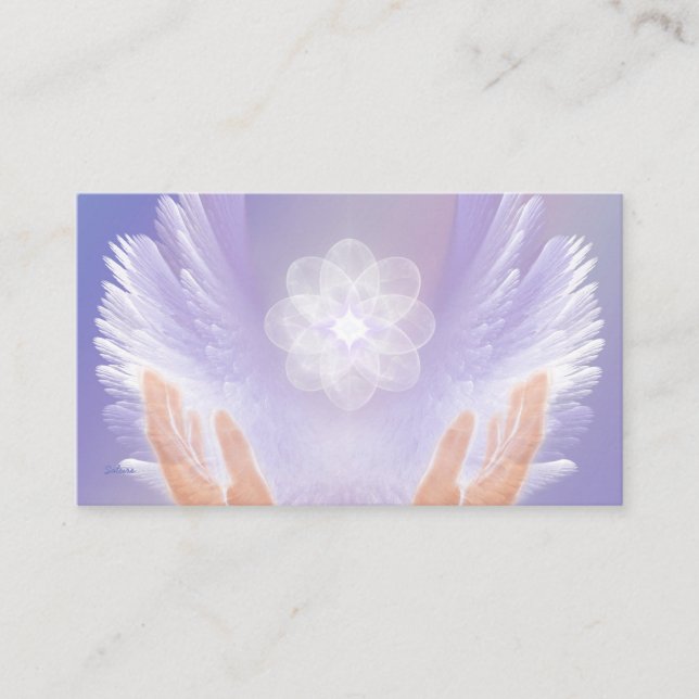 Healing with Angels Business Card (Front)