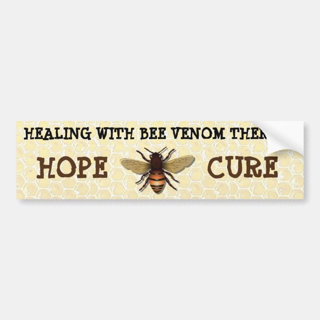Healing with Bee Venom Therapy Bumper Sticker (Front)