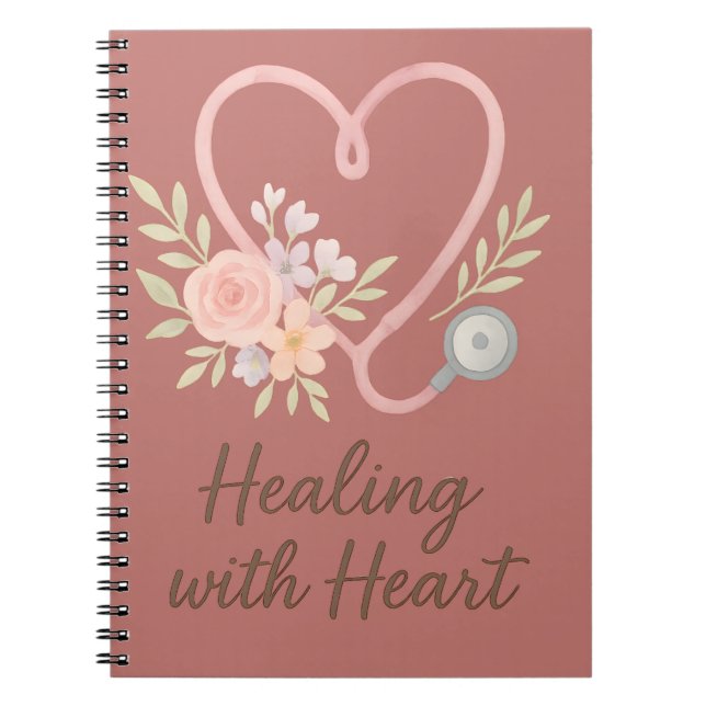 Healing with heart  notebook (Front)