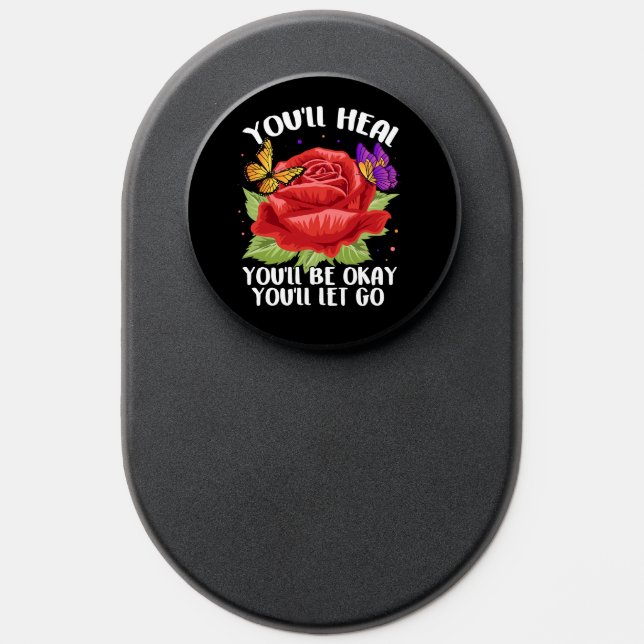 Healing Yourself Self-Love Inspirational Motivatio PopSocket (Popsocket)