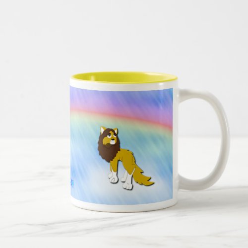 HealingRainbow with Web Address Two_Tone Coffee Mug