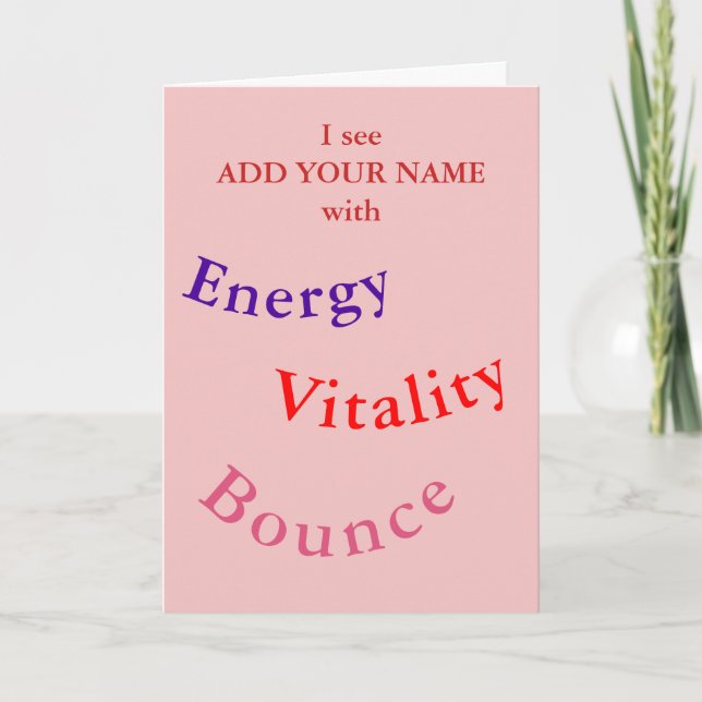 Health affirmations card chronic illness (Front)
