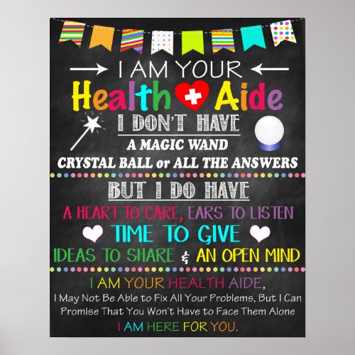 Health Aide Office Decor Poster