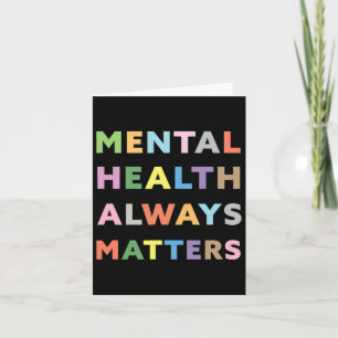 Health Always Problems Awareness Therapy Therapist Card