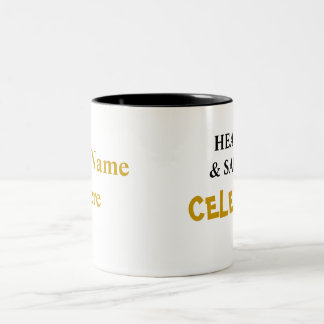 Health and Safety Personalisable Congratulations Two-Tone Coffee Mug