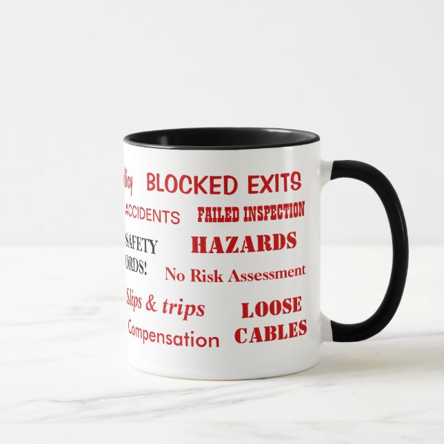 Health and Safety Swear Words and Expletives! Mug (Right)