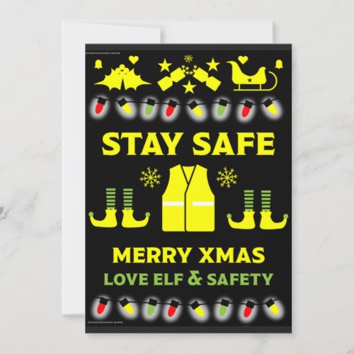 Health And Safety Xmas Gifts   Holiday Card