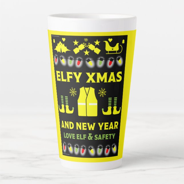 Health And Safety Xmas Gifts  Latte Mug (Front)