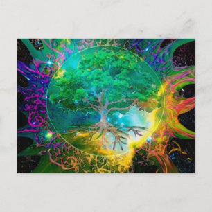 Health and Vitality Tree of Life Postcard