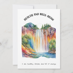 Health and Well-Being Positive Affirmation Card