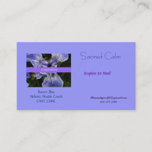 Health and wellness business card