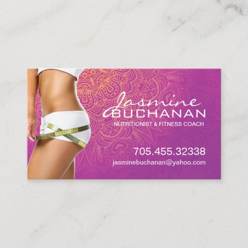 Health and Wellness Business Card Template