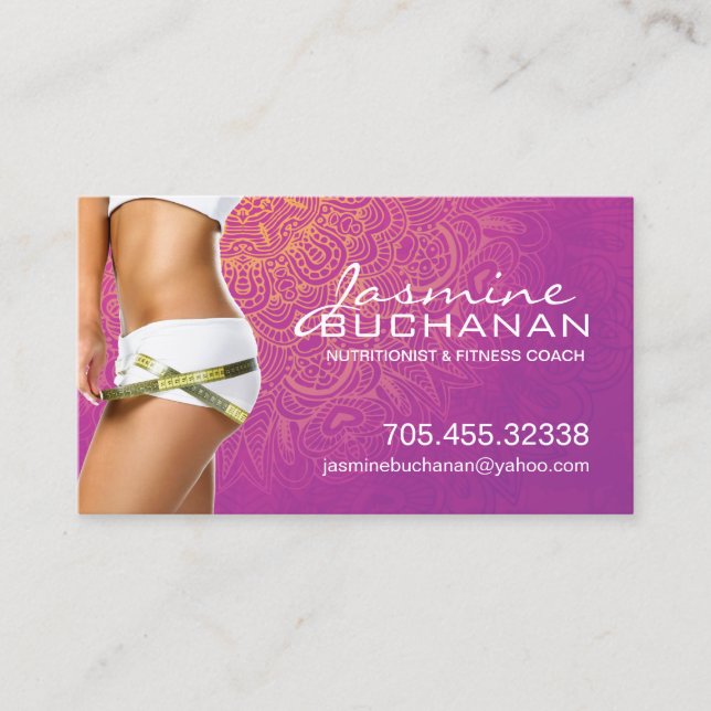 Health and Wellness Business Card Template (Front)