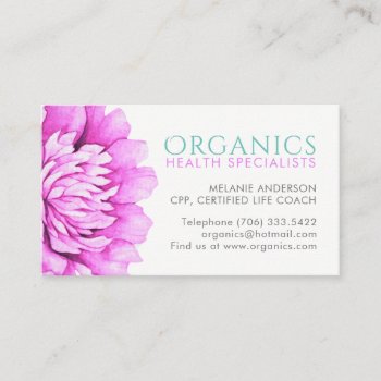 Health And Wellness Business Cards by colourfuldesigns at Zazzle