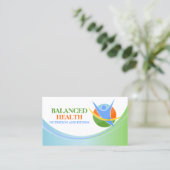 Health and Wellness Coach Business Card (Standing Front)