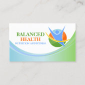 Health and Wellness Coach Business Card (Front)