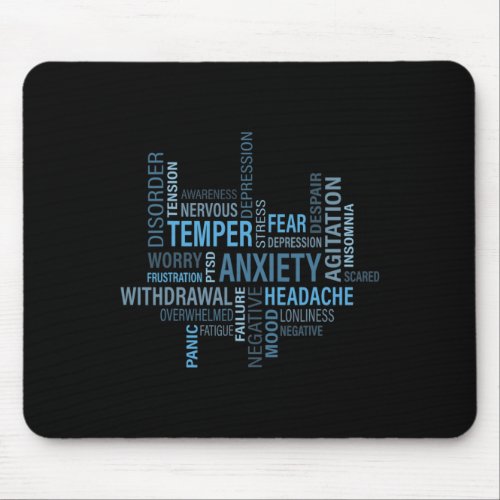 Health Awareness Anxiety Depression Disorder  Mouse Pad