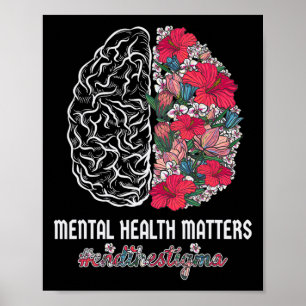 Health Awareness End The Stigma Mental Awareness Poster