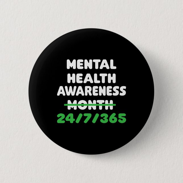 Health Awareness For Suicide Prevention  Button (Front)