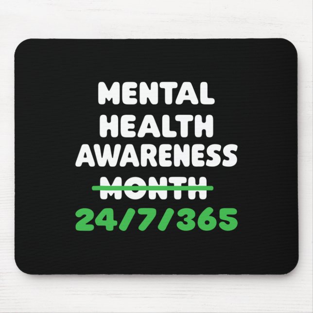 Health Awareness For Suicide Prevention  Mouse Pad (Front)