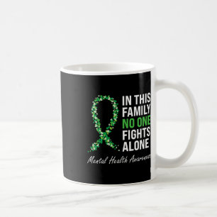Health Awareness Green Ribbon 3  Coffee Mug