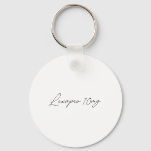 Health Awareness - lexapro 10mg - Cursive  Keychain