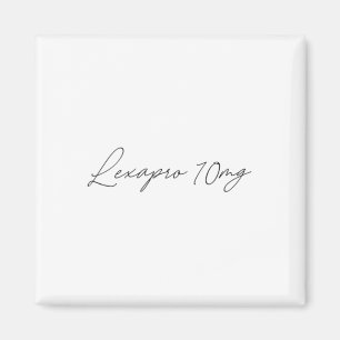 Health Awareness - lexapro 10mg - Cursive Magnet