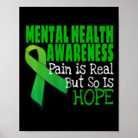 Health Awareness Mental Health Ribbon
