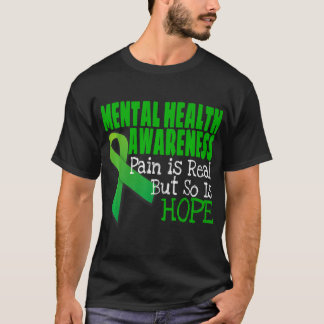 Health Awareness Mental Health Ribbon  T-Shirt