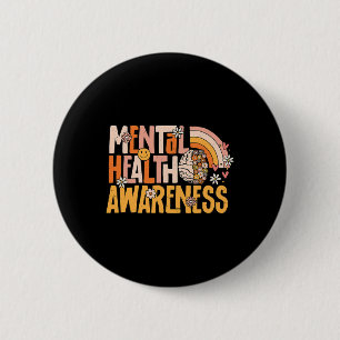 Health Awareness Mental Illness Therapist Counselo Button