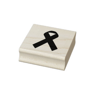 Health Awareness Ribbon Rubber Stamp