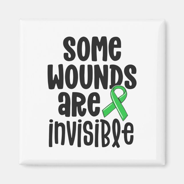 Health Awareness Some Wounds Are Invisible 1  Magnet (Front)