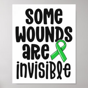 Health Awareness Some Wounds Are Invisible 1  Poster