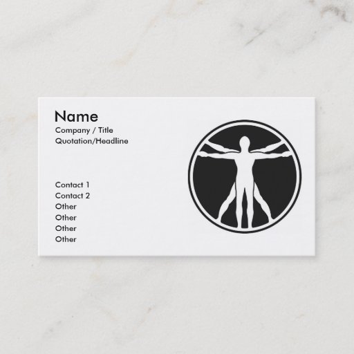 Customizable Health Business Card