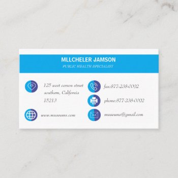 Health Business Cards by Usa_Stickers_Design at Zazzle