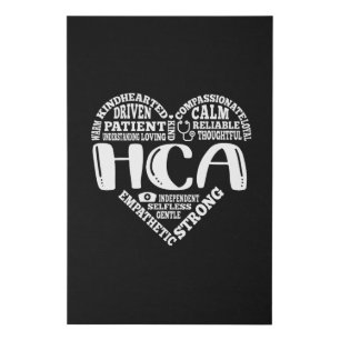 Health Care Aide, healthcare aid HCA Faux Canvas Print