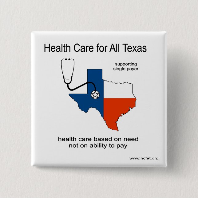 Health Care for All Texas Pin (Front)