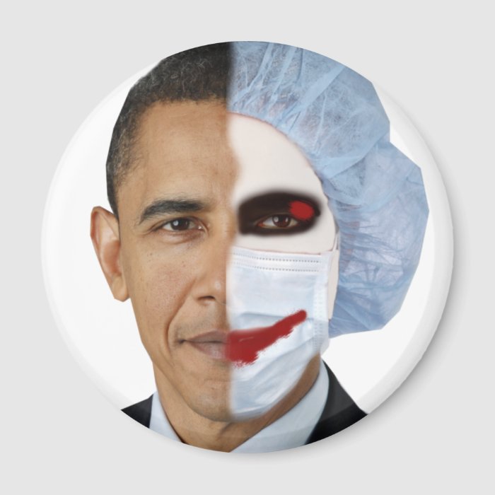 health care obama joker fridge magnet