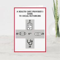 Health Care Providers social distancing Guide Card
