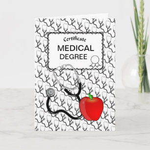 Health Care Themed Certificate Custom Card