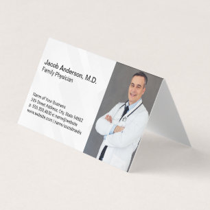 Health Care Worker Medical Doctor Template Business Card