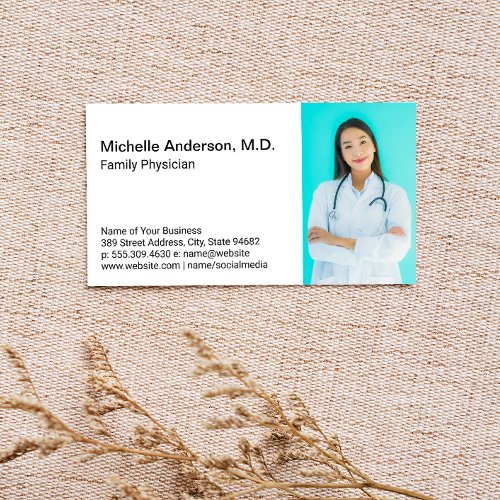 Health Care Worker  Medical Doctor Template Business Card