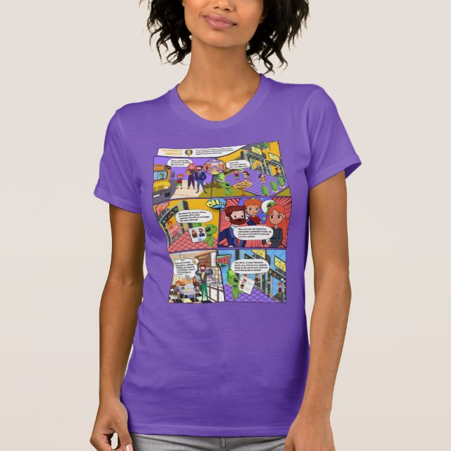 Health Check AI Comics Woman T-Shirt (Front)
