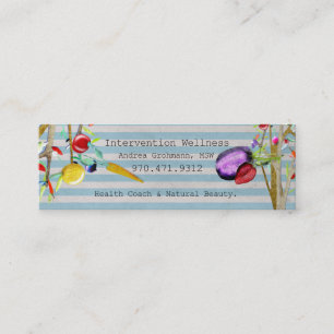 Health Coach & Natural Beauty Mini Business Card