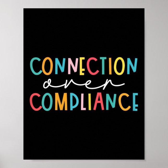 Health Connection Over Compliance Autism Awareness Poster (Front)