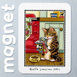 Health Conscious Kitty Cat Funny Custom Magnet<br><div class="desc">It's always a good idea to check the ingredients! Treat yourself or a loved one to this fun magnet featuring a cute cat illustration. The text under the picture can be customized, so you can add your own name or title. Personalized magnets make great gifts for birthdays, anniversaries, Christmas holidays...</div>