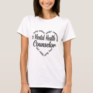 Health Counselor Heart Word Cloud 1 T-Shirt