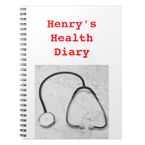Health Diary 4Henry Notebook